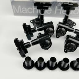 KAYNES J-109 3R+3L Electric Guitar Machine Heads Tuners Art Deco Rotomatic Imperial Style Head Tuning Pegs Chrome Black Gold