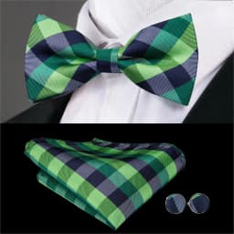 Hi-Tie Jacquard Silk Black Gold Striped Mens Bowtie Adult Bow Tie Hankerchief Cufflinks Set Pre-tied Men Butterfly Bowknot Gift