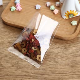 100Pcs Thick Transparent Clear Machine Sealed Biscuit Packaging Cranberry Cookie Moon Cake Handmade Soap Bags