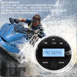 GUZARE Boat Radio Marine Stereo(With/ Free Gifts Option Available)/ Waterproof Speakers / FM Antenna / USB AUX Cable / 5 Options