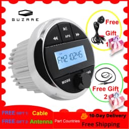 GUZARE Boat Radio Marine Stereo(With/ Free Gifts Option Available)/ Waterproof Speakers / FM Antenna / USB AUX Cable / 5 Options