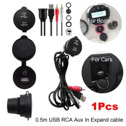 GUZARE Boat Radio Marine Stereo(With/ Free Gifts Option Available)/ Waterproof Speakers / FM Antenna / USB AUX Cable / 5 Options