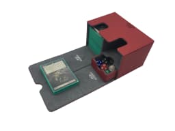 AEGIS GUARDIAN Card Case Deck Box For Magic YuGiOh TCG Holder: 160+ Black , Red , Blue
