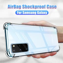 Clear Airbag Cover Case for Samsung Galaxy S20 FE Plus Ultra 5G Soft Phone Back Funda SamsungS20 S20FE S20Plus S20Ultra F E Gel