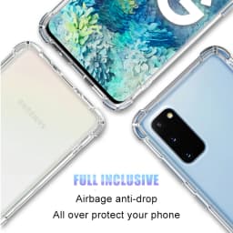 Clear Airbag Cover Case for Samsung Galaxy S20 FE Plus Ultra 5G Soft Phone Back Funda SamsungS20 S20FE S20Plus S20Ultra F E Gel