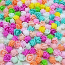 50/100Pcs 2cm Mini Foam Rose For Bear Artificial Flower Heads DIY Craft Gifts Box Wedding Party Decorative Wreath Home Decor