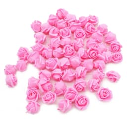 50/100Pcs 2cm Mini Foam Rose For Bear Artificial Flower Heads DIY Craft Gifts Box Wedding Party Decorative Wreath Home Decor