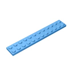 Gobricks GDS-515 Plate 2 x 12 compatible with lego 2445 pieces of children's DIY building block Particles Plate DIY