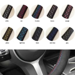 Customized Car Steering Wheel Cover Original Steering Wheel Braid For BMW E60 E63 E64 Cabrio M6 2005 2006 2007 2008 2009 2010