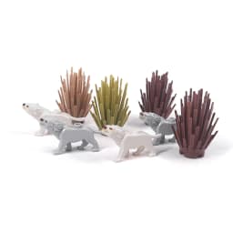 MOC City Animal Building Block Figures Goat Sheep Dog Lion Panda Cheetah Parrot DIY Farm Street View Accessories Bricks Toy Gift