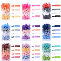 14mm 50Pcs/Lot Silicone Beads Five-pointed Star Shape Baby Teether Chew Pacifier Clip Chain Accessoies Silico Beads BPA Free