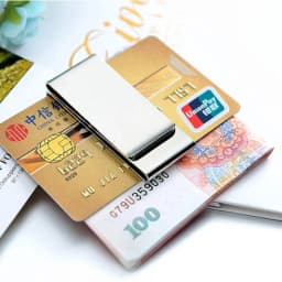 New Fashion Men's Pocket Money Clip Dollar Metal Clamp Card Clips Card Purses Women Metal Clamp For Money Cash Holder