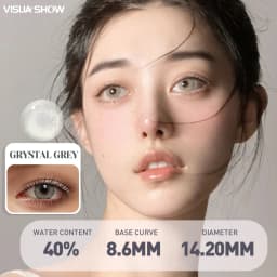 VISUASHOW Aurora Small Pupil Colored Contact Lenses 14.2mm Yearly Disposable Korea Design Natural Prescription Myopia Wholesale