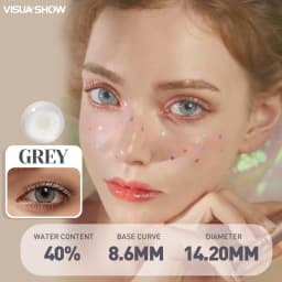 VISUASHOW Aurora Small Pupil Colored Contact Lenses 14.2mm Yearly Disposable Korea Design Natural Prescription Myopia Wholesale