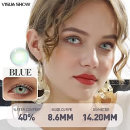 VISUASHOW Aurora Small Pupil Colored Contact Lenses 14.2mm Yearly Disposable Korea Design Natural Prescription Myopia Wholesale