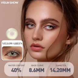 VISUASHOW Aurora Small Pupil Colored Contact Lenses 14.2mm Yearly Disposable Korea Design Natural Prescription Myopia Wholesale