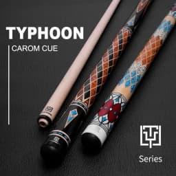 TY Carom Stick Typhoon Professional Carom Billiard Cue Korean 3 Cushion Cue Carom Cue Taper 12.2mm Tip 142CM Billiards Libre Cue