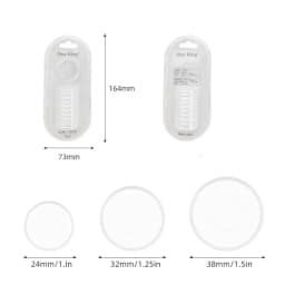 Transparent Mushroom Hole Notebooks and Journals Disc Blister Pack Planner Album Scrapbooking Ultra-transparent Binding Buckle