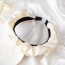 Fashion Hair Hoop Hair Bands for Women Girls Flower Solid Color Slik Headbands Pleated Wide Hairband Hair Accessories Headwear