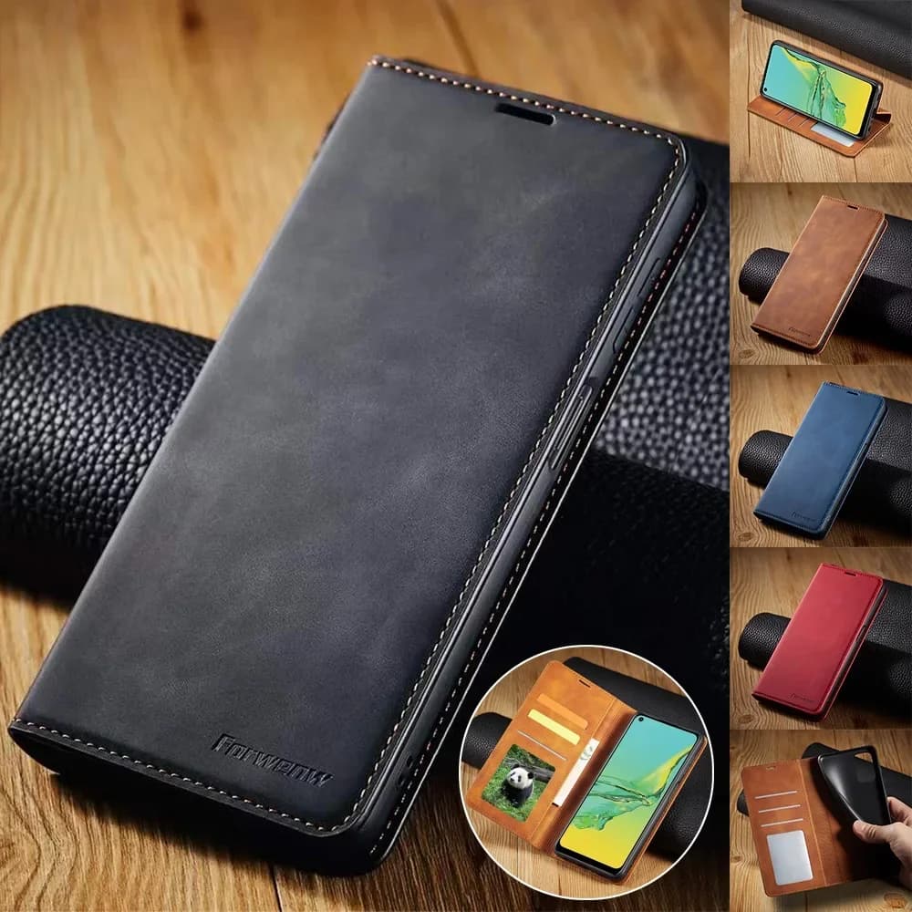 Wallet Leather Case for Samsung Galaxy S26 S25 S24 S23 S22 S21 S20 FE Ultra Plus S10 A18 A17 A16 A56 A55 A54 A53 A52s Flip Cover