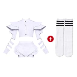ZZL Jazz Style Hip-hop Costume Urban Dance Girl Clothes Performance Dancer Stage Outfit Children Model Catwalk Singer Teenage