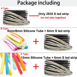 6mm 8mm Separate Silicone Neon Strip Flexible 120Leds 2835SMD Led Tape For LED Neon Sign Waterproof IP67 DC12V