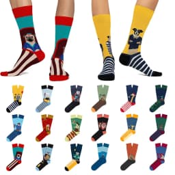 New Creative Cartoon Dog Ins Animal Trendy Socks Jacquard Cotton Socks Couple Mid length Fashion Skateboarding Socks