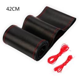 40CM 42CM 45CM 47CM 50CM Car Truck Extra Large Artificial Leather Steering Wheel Braid Cover Universal Auto Interior Accessories