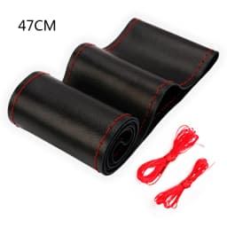 40CM 42CM 45CM 47CM 50CM Car Truck Extra Large Artificial Leather Steering Wheel Braid Cover Universal Auto Interior Accessories