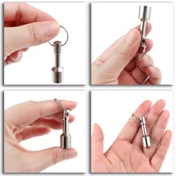 Bearing 4-24KG Super Strong Metal Magnet Check Car Keys Keychain Split Ring Pocket Keyring Hanging Holder Portable Outdoor Tools