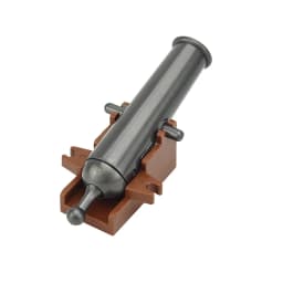 WW2 2527 Weapon Cannon Shells for figure land force Pirate Shooting Cannons with Cannonballs Base Particles Military Brick Parts
