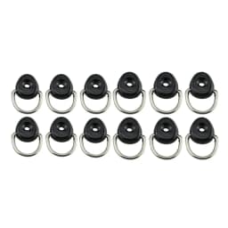 12pcs Kayak D Ring Tie Down Loop Screws Boat Deck Fitting Rigging For Kayak Canoe Boat Fishing Raft Dinghy Oval Square Accessory