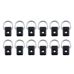 12pcs Kayak D Ring Tie Down Loop Screws Boat Deck Fitting Rigging For Kayak Canoe Boat Fishing Raft Dinghy Oval Square Accessory