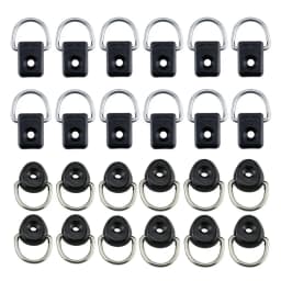 12pcs Kayak D Ring Tie Down Loop Screws Boat Deck Fitting Rigging For Kayak Canoe Boat Fishing Raft Dinghy Oval Square Accessory