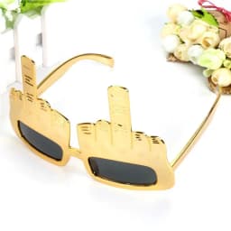 Vertical Middle Finger Party Mask Funny Sunglasses Children's Birthday Party Photo Prop Novelty Costume Carnival Event Decor