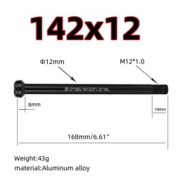 1x Thru Axle Lever 32g/44g Aluminum Alloy Black For Boost BMC Cube GHOST 1* 100x12mm/142x12mm/148x12mm