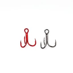 OUTKIT 10pcs 4x Strong Super Sharp Round Treble Hook Antirust High Carbon Steel 2 4 6 8# Sea Treble Hooks Fishing Tackle