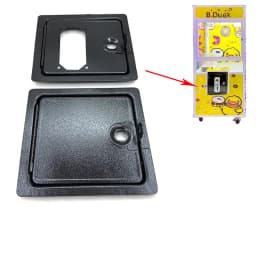 Coin Door Up / Down Door Swing Machine Coin Acceptor Entertainment Operated Arcade Iron Cash Box Gate DIY Parts Slightly Flawed