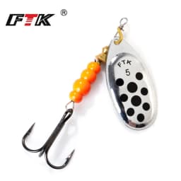 FTK 3.9g-15g Metal Spiner Bait Fishing Lure Spinner Fishing Spoon Lure Spinnerbait Hard Artificial Bait Pike Tackle