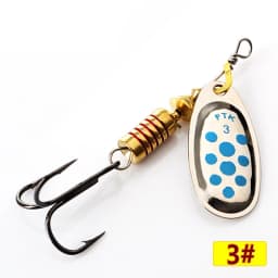 FTK 3.9g-15g Metal Spiner Bait Fishing Lure Spinner Fishing Spoon Lure Spinnerbait Hard Artificial Bait Pike Tackle