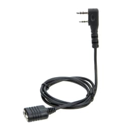 2Pin K-Type Headset Connector Plug to 3.5mm Speaker Interface Audio Conversion Cable for Baofeng UV-5R 888S Extension Core