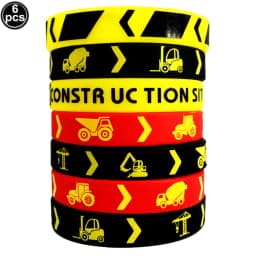 5pcs Construction Party Balloon 32'' Forklift Excavator Truck Balloon 1-9 Digital Foil Balloon Boy Construction Birthday Decors
