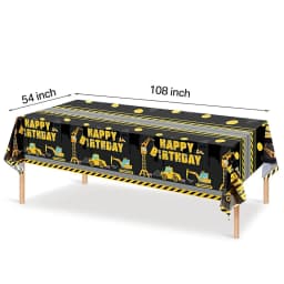 5pcs Construction Party Balloon 32'' Forklift Excavator Truck Balloon 1-9 Digital Foil Balloon Boy Construction Birthday Decors