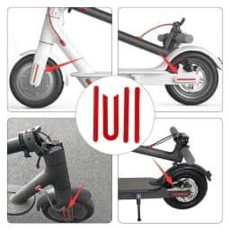 Reflective Sticker For Xiaomi Electric Scooter M365 1S Pro MI3 Front Rear Wheel Tyre Cover Protective Shell Parts