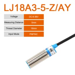 1Pcs LJ18A3-8-Z-BX/AX/AY 18A3-5-Z/BY Proximity Sensor Switch DC6~36V M18 CX/CY/EZ/DZ PNP/NPN NO NC