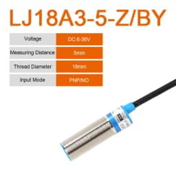 1Pcs LJ18A3-8-Z-BX/AX/AY 18A3-5-Z/BY Proximity Sensor Switch DC6~36V M18 CX/CY/EZ/DZ PNP/NPN NO NC