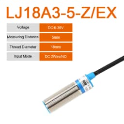 1Pcs LJ18A3-8-Z-BX/AX/AY 18A3-5-Z/BY Proximity Sensor Switch DC6~36V M18 CX/CY/EZ/DZ PNP/NPN NO NC
