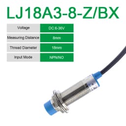 1Pcs LJ18A3-8-Z-BX/AX/AY 18A3-5-Z/BY Proximity Sensor Switch DC6~36V M18 CX/CY/EZ/DZ PNP/NPN NO NC