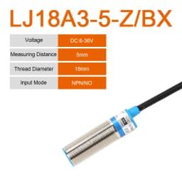 1Pcs LJ18A3-8-Z-BX/AX/AY 18A3-5-Z/BY Proximity Sensor Switch DC6~36V M18 CX/CY/EZ/DZ PNP/NPN NO NC