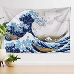 Claude Monet Water Lily Oil Painting Tapestry Wall Hanging Aesthetic Room Decor Artwork Landscape Tapestry Bedroom Decoration